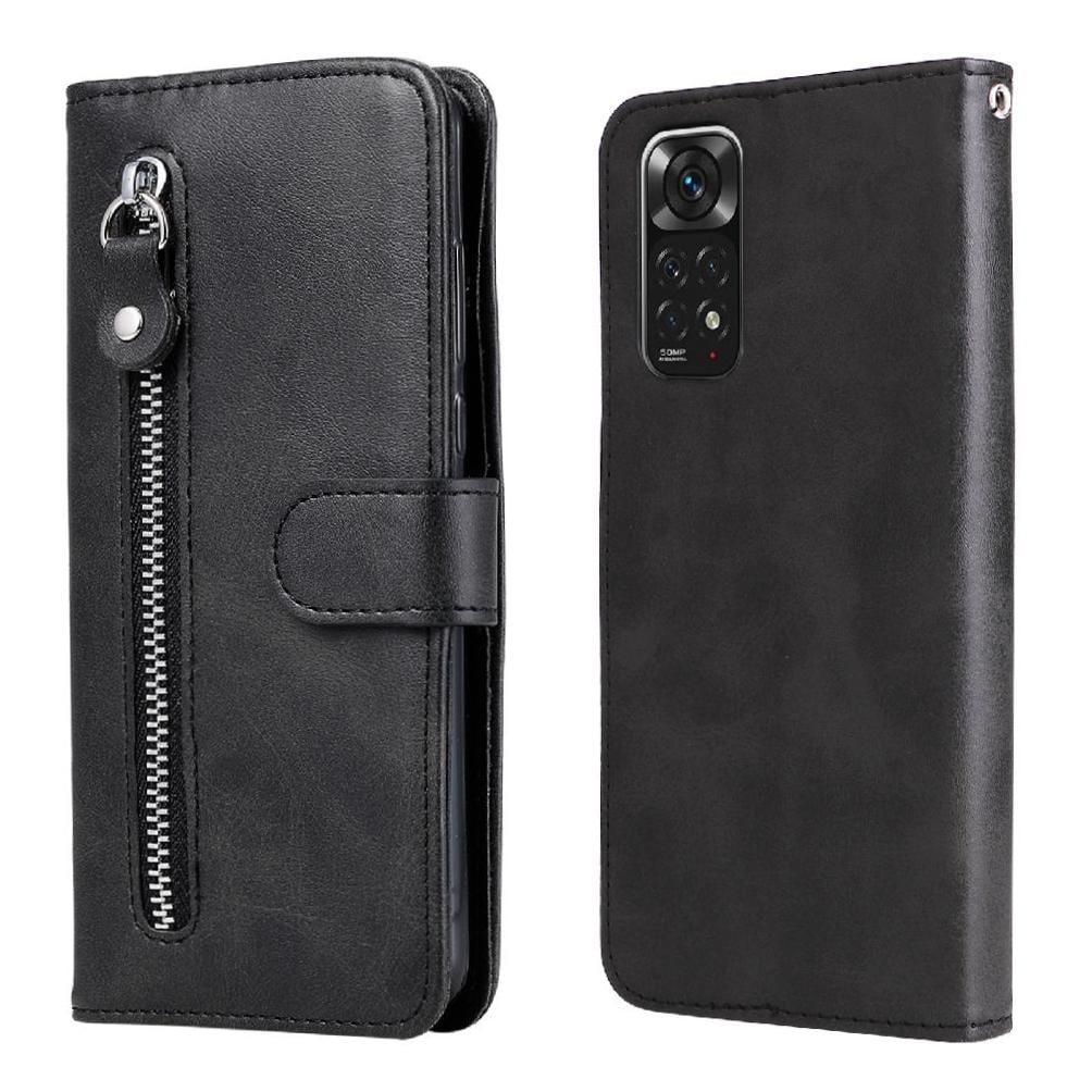 Gangxun - Funda Con Cremallera Para Xiaomi Redmi Note 11/11s 4g, Carcasa Cartera De Cuero Pu Con Soporte Y Tarjetero