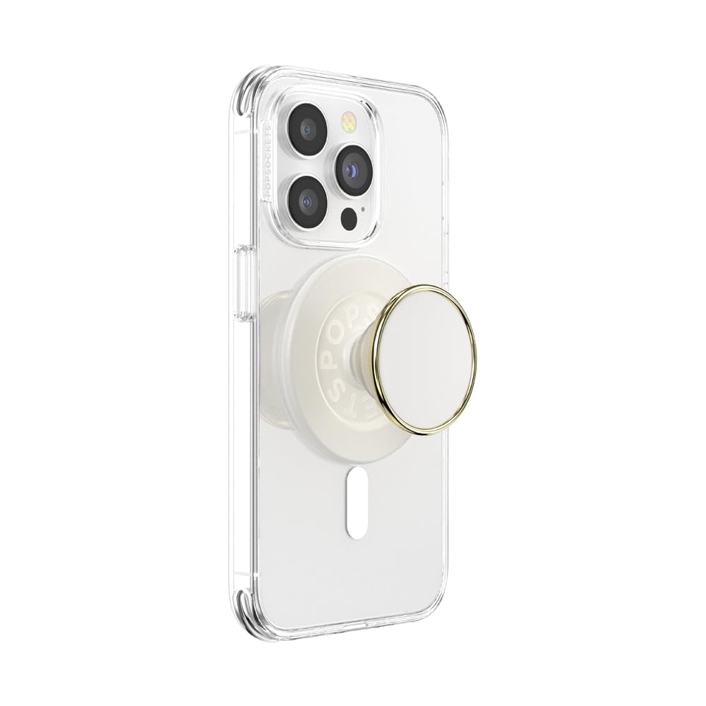 Empuñadura Para Teléfono Con Soporte Expandible Popsockets Coconute Creme