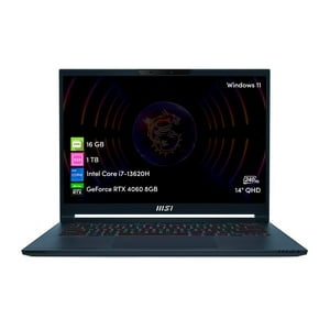 Notebook Gamer Msi Stealth Studio Intel I7 16Gb 1Tb Ssd Rtx4060 14' Qhd Win11