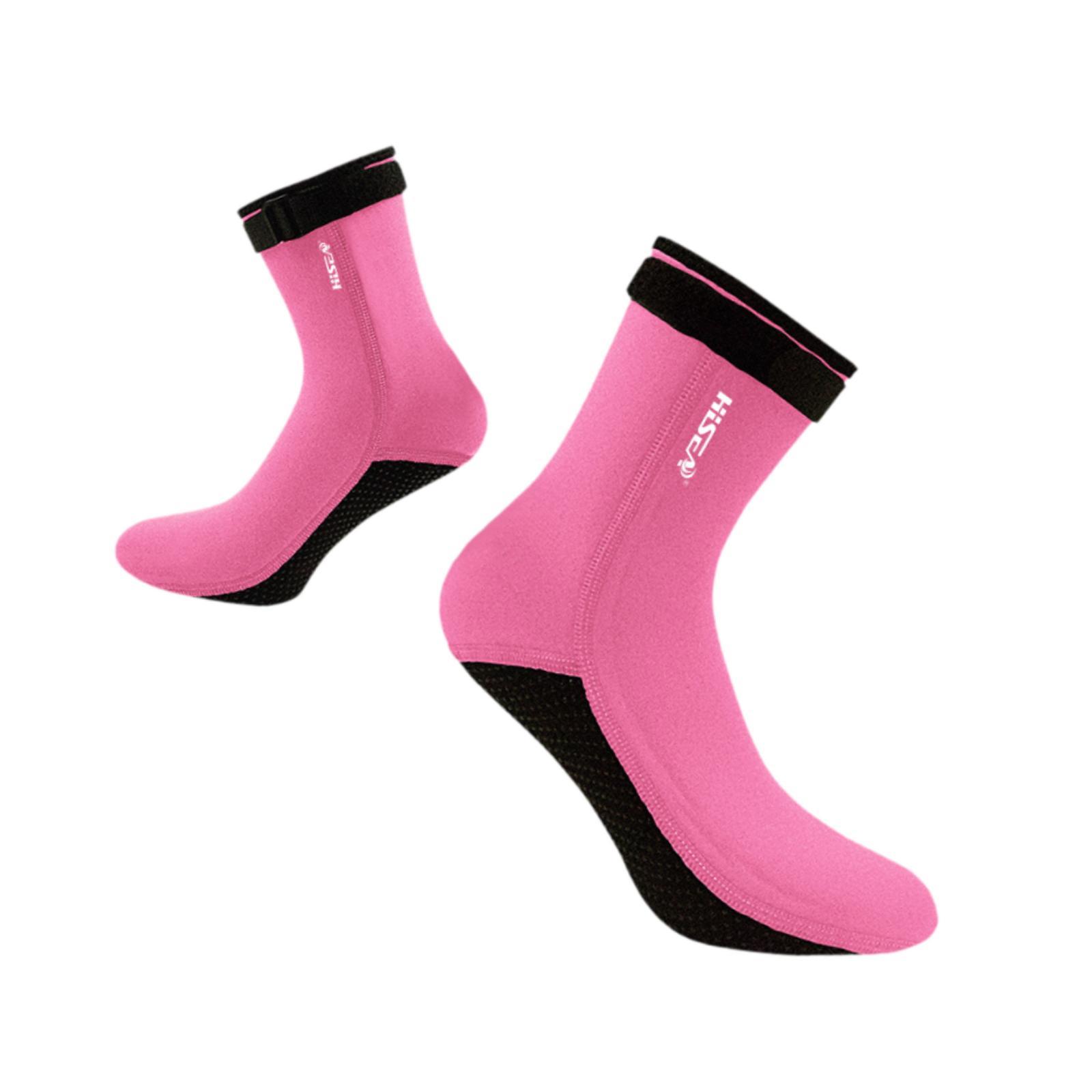 Magideal - Calcetines De Neopreno Calcetines De Natación Equipos Antideslizantes Suministros Calcetines De Buceo Calcetines De Neopreno Para Hombres Snorkel Kaya Rosa S