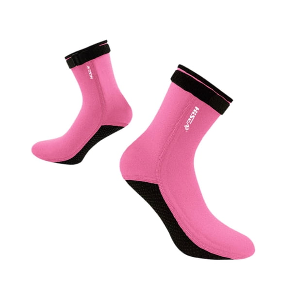Calcetines de neopreno Calcetines de natación Equipos antideslizantes Suministros Calcetines de buceo Calcetines de neopreno para hombres Snorkel Kaya Rosa S