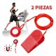 thumbnail image 2 of Set 2 Llaves De Seguridad Norplat Trotadora Universal Imán Rojo, 2 of 3