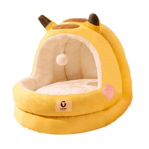 Ioensy - Cama Para Gatos Suministros Para Mascotas Escondite Para Dormir Con Cojín Extraíble Tienda De Campaña Para Gatos S