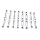 thumbnail image 1 of Enlace De Dirección 8PCS Para ZP1001 ZP1002 ZP1003 ZP1004 1/10 RC CAR DIY Accesorio Silver, 1 of 3