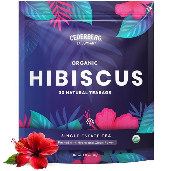 Té Cederberg de hibisco orgánico 30 bolsitas 60 g