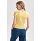 thumbnail image 3 of Polera Mujer Recogido Cropped Amarillo, 3 of 3