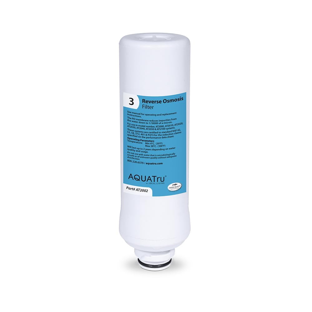 Aqua Tru - Filtro De Ósmosis Inversa De Repuesto Para Purificador De Agua Aquatru
