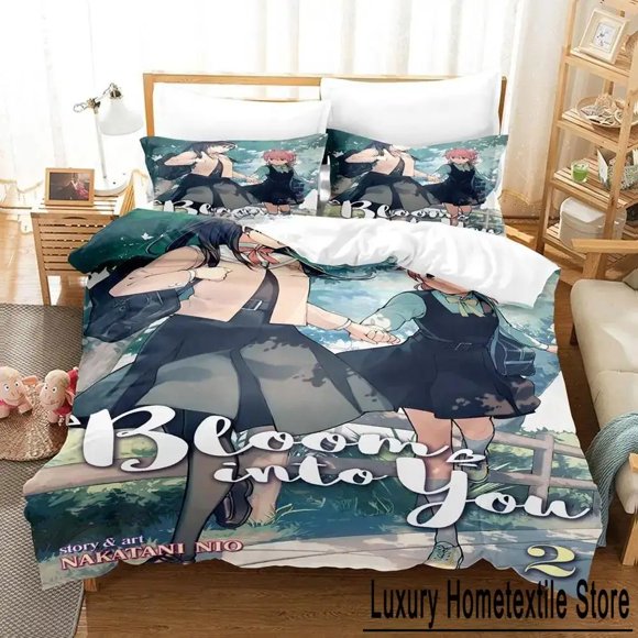 New Bloom Into You Bedding Set Bed Set Adult Kid Bedroom Duvet cover Sets Bed Sheet Set Bed Sheets