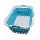 thumbnail image 1 of Cesto para ropa sucia SAMMART, plástico plegable, 42 L, blanco/azul, 1 of 7