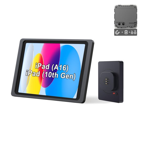 Soporte de pared con funda de carga para iPad 10,9 pulgadas EMONITA A8