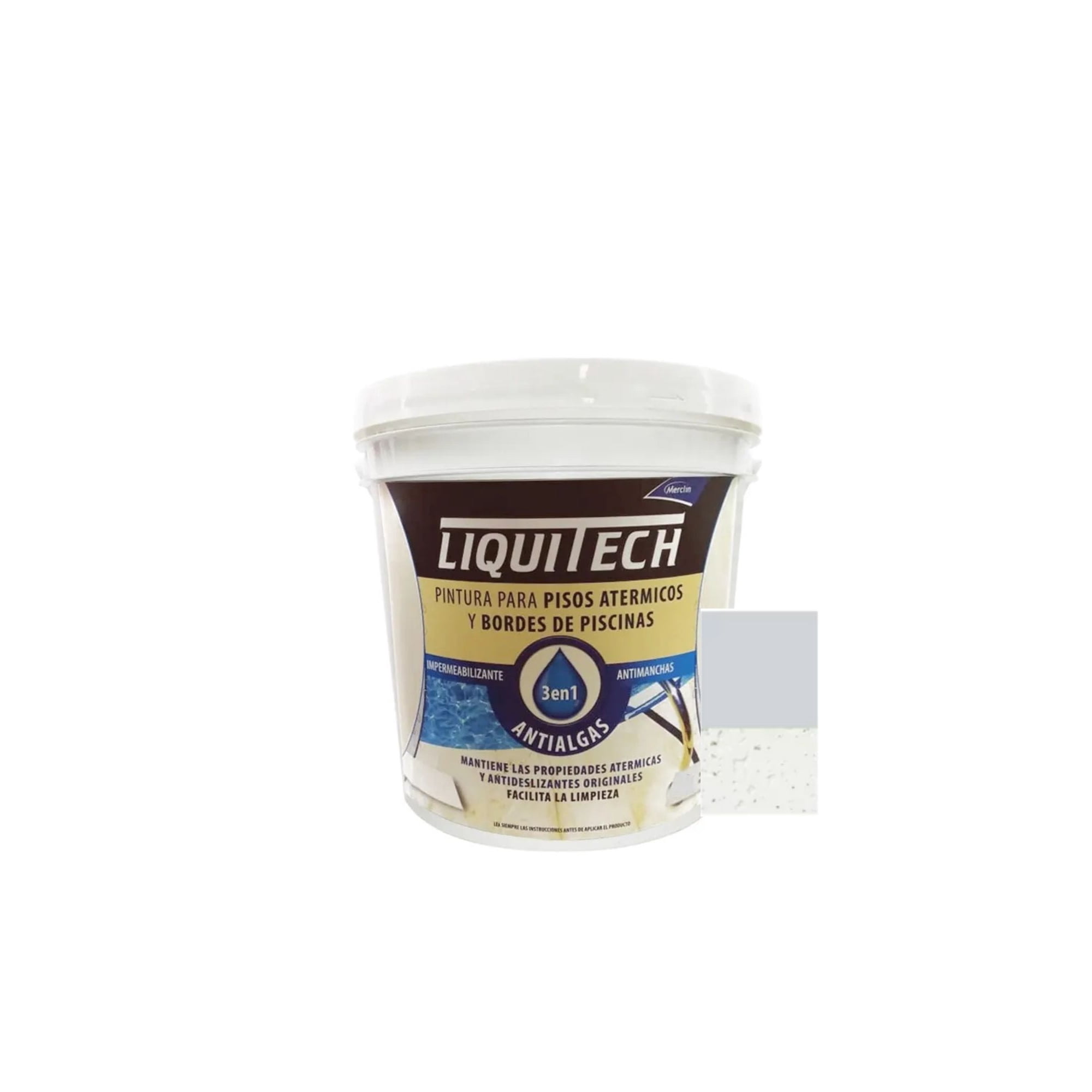 Liqui Tech - Pintura Impermeable Pisos Atérmicos-piscinas 10lts Marfil