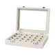 thumbnail image 5 of Joyero De Terciopelo, Caja De Almacenamiento De Joyas, Anillos Elegantes, Bandeja Organizadora De Pendientes, 24 Rejillas, 5 of 5