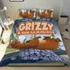thumbnail image 1 of Grizzy y los Lemmings Conjunto de sábanas temático, trío de piezas, cómodo y amigable con la piel, diseño único, regalo de decoración para el hogar para familiares, amigos y fans,173cm *218cm, 1 of 6