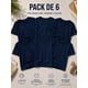 thumbnail image 2 of Pack 6 Poleras De Niños Cuello 100% Algodon Cuello Redondo Azul Marino 4 Lisa, 2 of 3