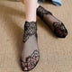 thumbnail image 2 of Calcetines tobilleros de encaje para mujer - 5 pares de calcetines con volantes - Calcetines tobilleros de rejilla para mujer, 2 of 7
