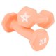 thumbnail image 1 of Mancuernas Yes4All recubiertas de vinilo 0.9 kg color Peach Puzz, par de 2 lb, 1 of 6