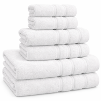 Atenza - Pack 6 Toallas 100% Algodón Turco Premium Cara Mano Cuerpo