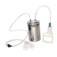 Magideal - Kits De Ordeñador De Vacas Para Ovejas, Bomba De Vacío Manual Para Vacas, Máquina De Ordeño Manual Portátil Para Ovejas De 2 L, Bomba De Vacío, Ordeña