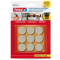 Tesa - Fieltro Anti-Rasguños Uso Pesado Beige 26Mm 18Un