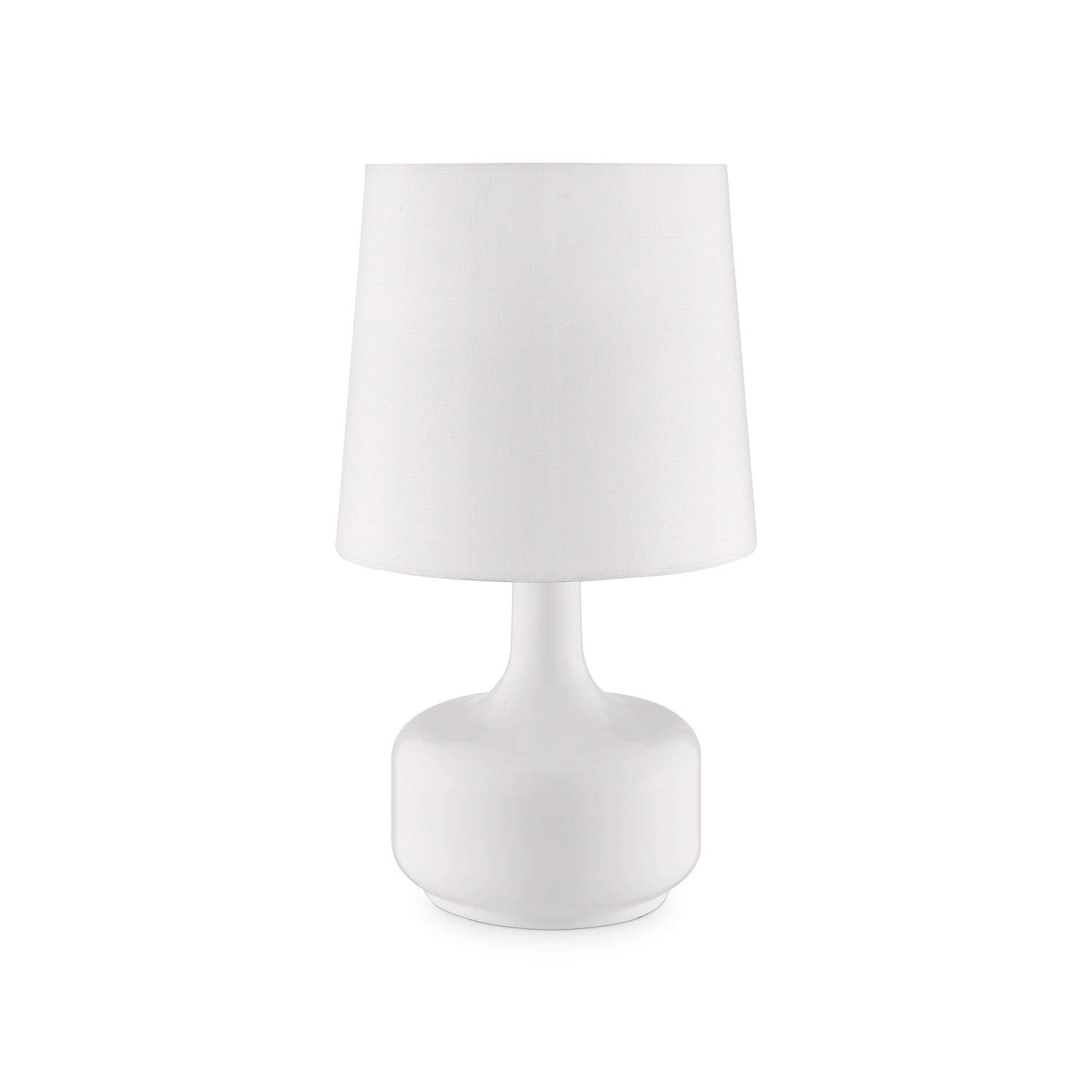Lámpara De Mesa Ore Cheru Modern Mid-century Touch-on Blanca