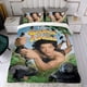 thumbnail image 4 of George de la Selva Conjunto de sábanas temático, trío de piezas, cómodo y amigable con la piel, diseño único, regalo de decoración para el hogar para familiares, amigos y fans,173cm *218cm, 4 of 6