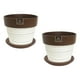thumbnail image 1 of Set de 2 Maceta Greta 16cm Blanca y sus platos, 1 of 3