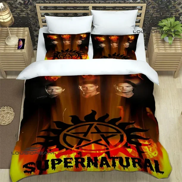 Supernatural join the hunt Bedding Sets exquisite supplies set duvet cover bed comforter set bedding set luxury birthday gift Bed Sheets
