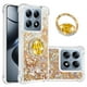 thumbnail image 1 of Funda Para Xiaomi 14t Pro Con Brillo Líquido, Protección Completa Y Soporte De Anillo Giratorio, 1 of 4