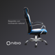 thumbnail image 5 of Silla Gamer Nibio Rookie Reclincable Cuero PU Azul, 5 of 5