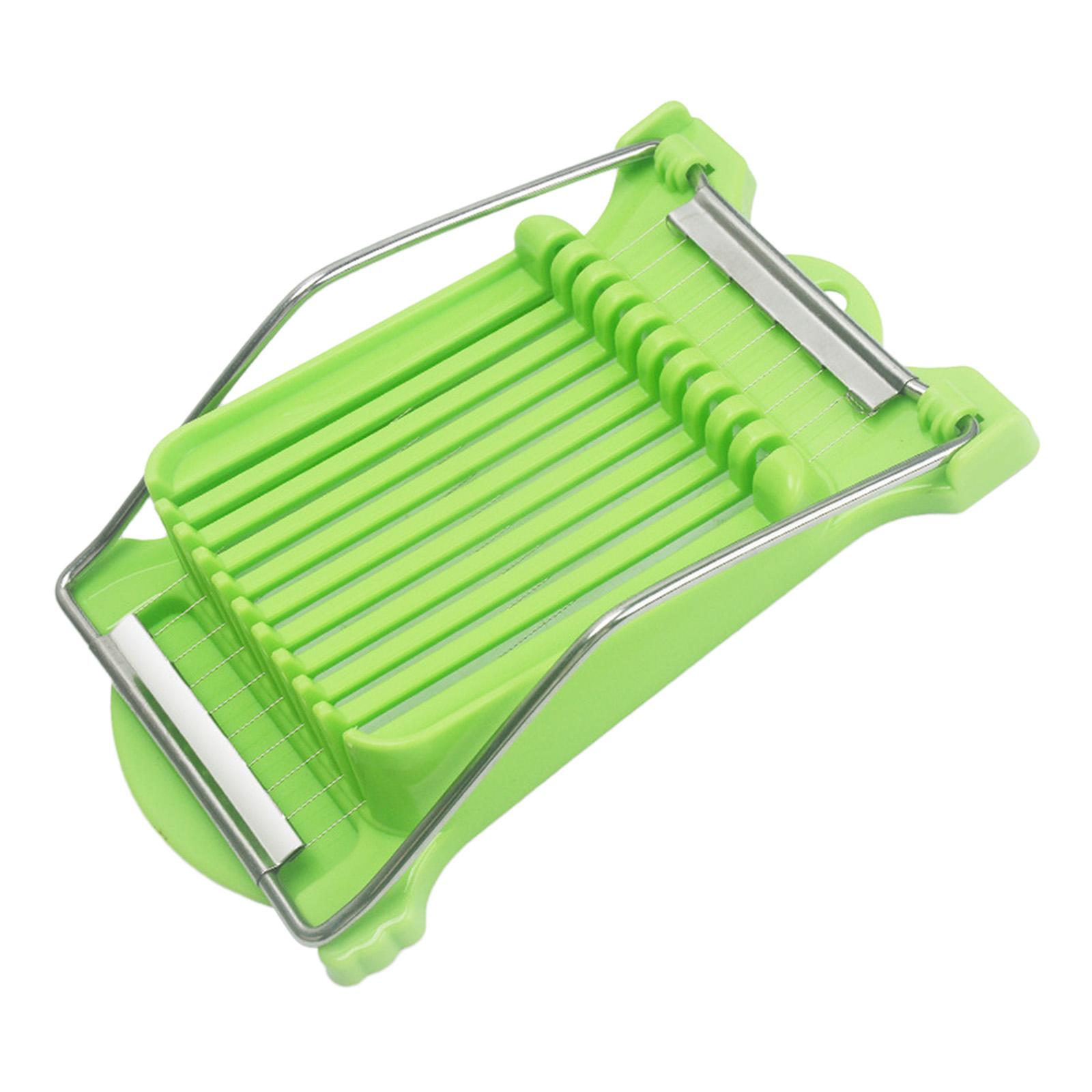 Magideal - Rebanador De Queso, Utensilios Para Hornear, Rebanador De Jamón, Fácil De Limpiar, Corte Fácil Y Rápido, Utensilios De Cocina, Regalo, Rebanador De Ca Verde