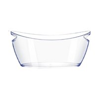 Bothyi - Cubo De Hielo Transparente Para Enfriar Vino Y Champán, Con Asas De Transporte