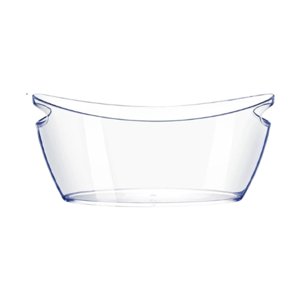 Bothyi - Cubo De Hielo Transparente Para Enfriar Vino Y Champán, Con Asas De Transporte