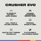 thumbnail image 4 of Auriculares Skullcandy Crusher Evo para colocar sobre las orejas Bluetooth, color negro, 4 of 6