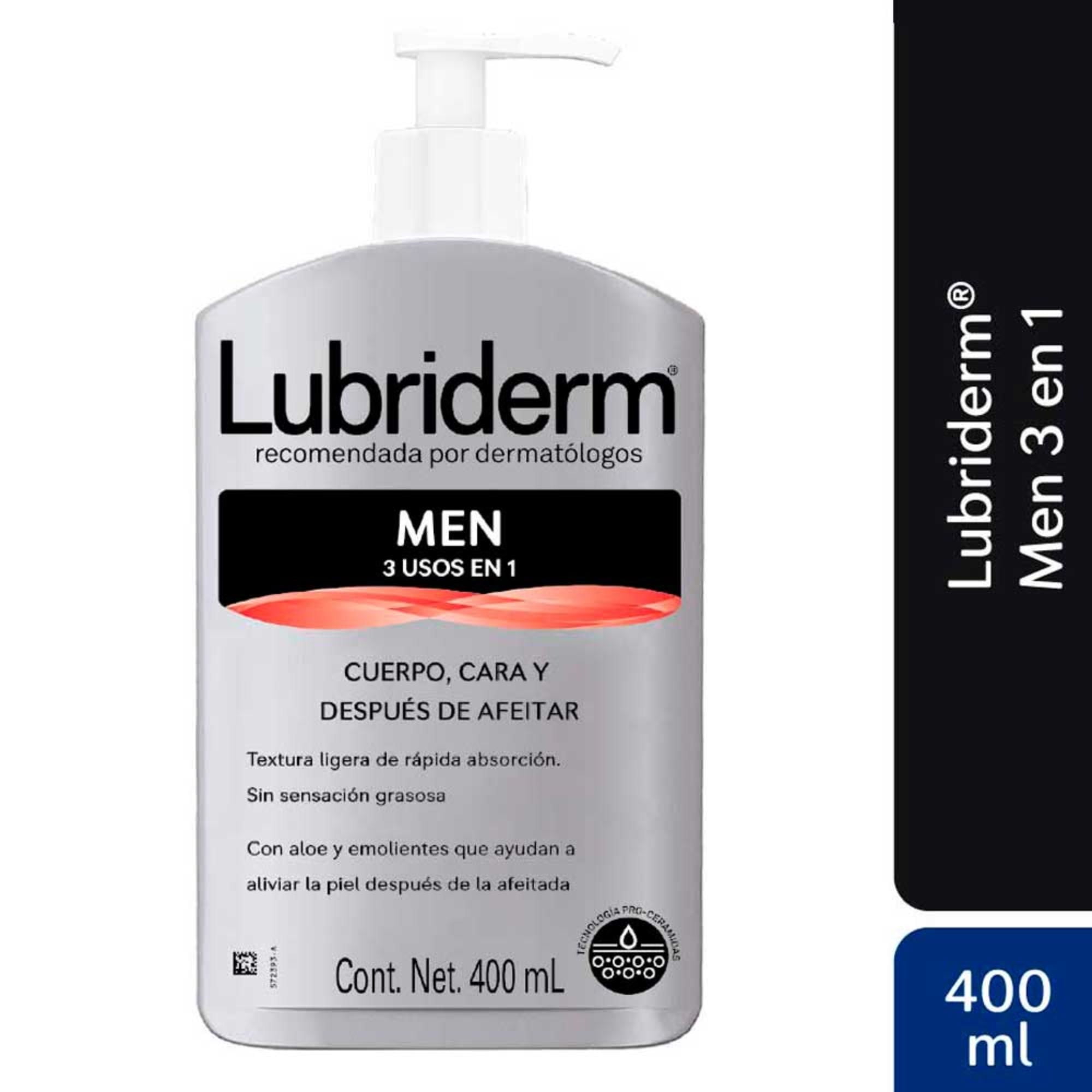 Crema Lubriderm Corporal Cara Y Despues De Afeitar Men