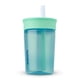 thumbnail image 1 of Vaso Owala Kids de plástico sin BPA, 450 ml, color verde pajizo y aguamarina, 1 of 3