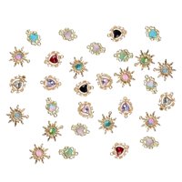 Magideal - 30 Colgantes De Abalorios De De Imitación De Metal Para Fabricación De Joyas, Suministros Para Manualidades, Pendientes, Pulseras, Adornos