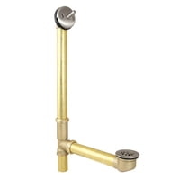 Desagüe Y Rebosadero Para Bañera Kingston Brass Dtl1188, Níquel Cepillado