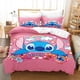 thumbnail image 2 of Lilo & Stitch Quilt Duvet Cover Set Doona Cover Soft Super Bedding3-Piece Bedding Set, 2 of 5