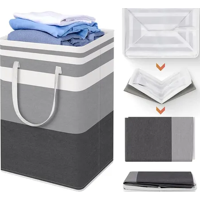 Genérico - Pack 4 Cestos Ropa Sucia Plegables (2X75L + 2X5L)