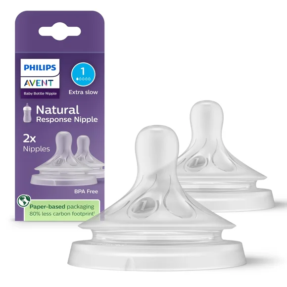 Avent 2 Tetinas Flujo 1 Natural Response Scy961/02