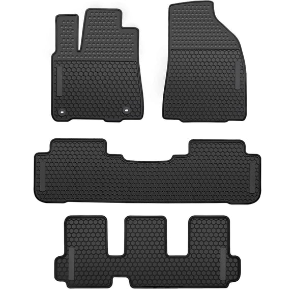 Alfombrillas de piso Lwope para Toyota Highlander 2014-2019 color negro
