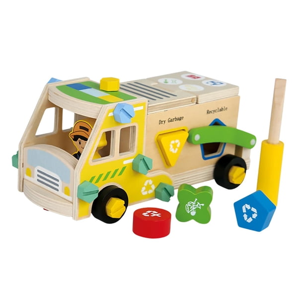Kits de herramientas de construcción de modelos de juguetes para niños kits de construcción educativa de autos de juguete Construcción de construcción Camión de basura