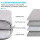 thumbnail image 5 of Funda para portátil Lacdo para MacBook Pro y más de 14 pulgadas, gris, 5 of 7