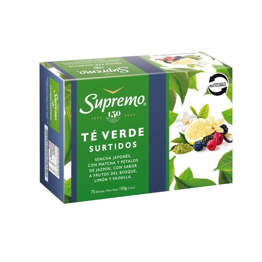 Té Verde Surtidos Caja 150 g Supremo