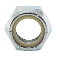 Metalfer - Tuerca Hexagonal 3/8 G2 Con Seguro Nylon Zn (100 Unidades)