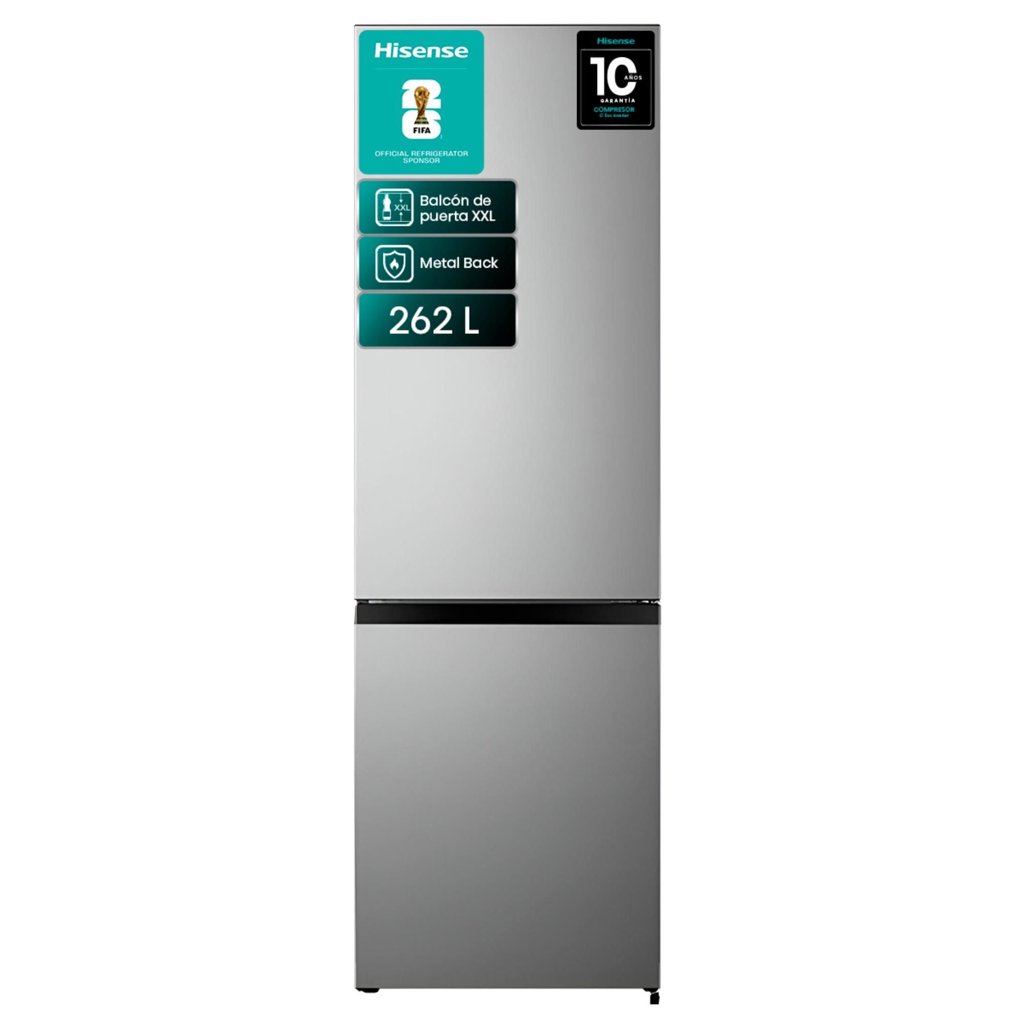 Hisense - Refrigerador Bottom Freezer Frío Directo 262 Litros Rb341Nl
