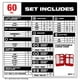 thumbnail image 2 of Kit de brocas y brocas Milwaukee Shockwave con 60 piezas 48-32-4097, 2 of 2
