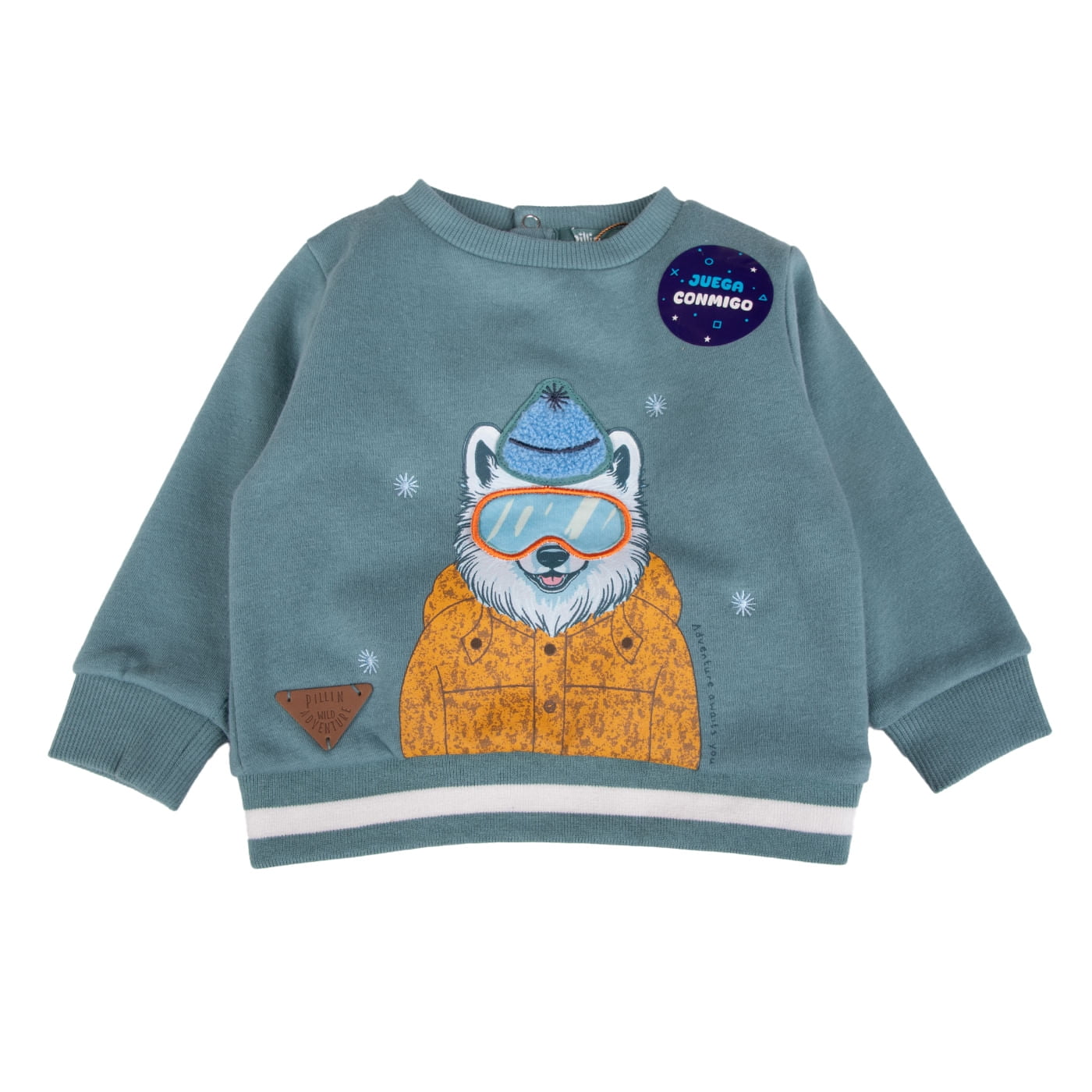 Polerón Bebé Niño Verde Pillin