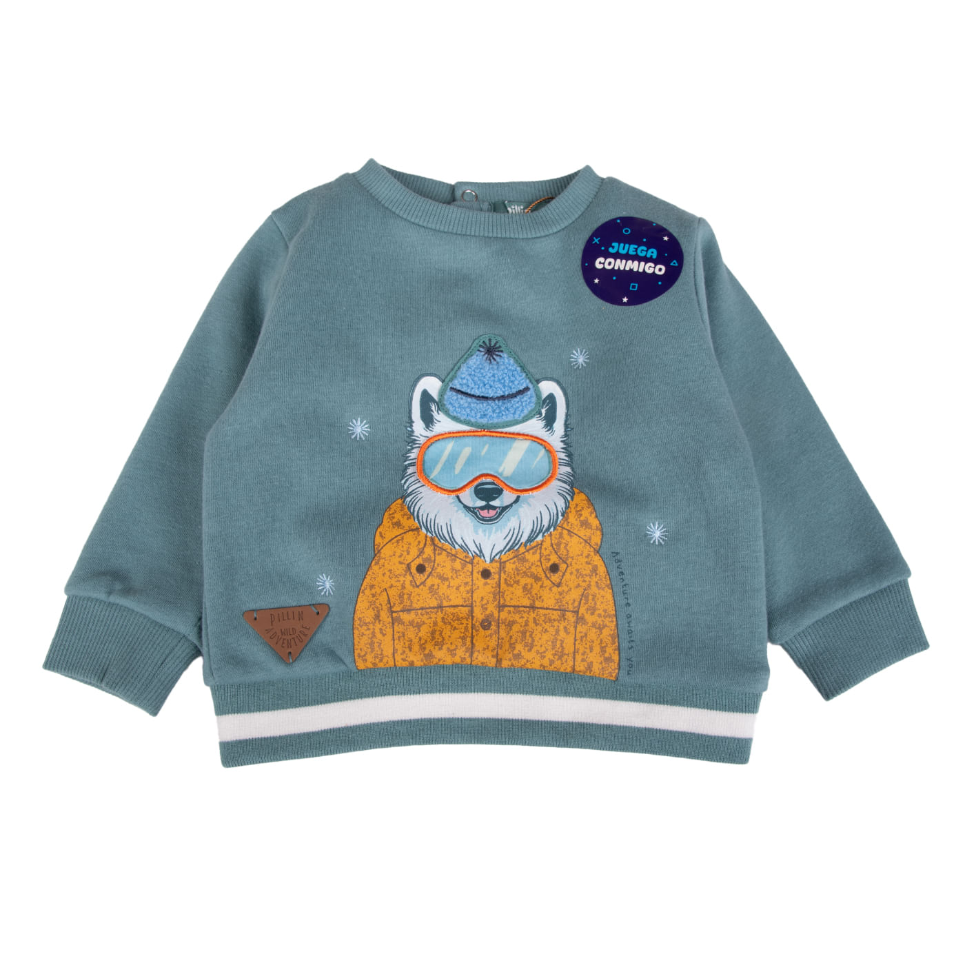 Polerón Bebé Niño Verde Pillin