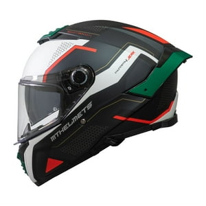 Casco Mt Ff118Sv Thunder 4 Sv Jerk B6 Verde Perla Mate Talla L